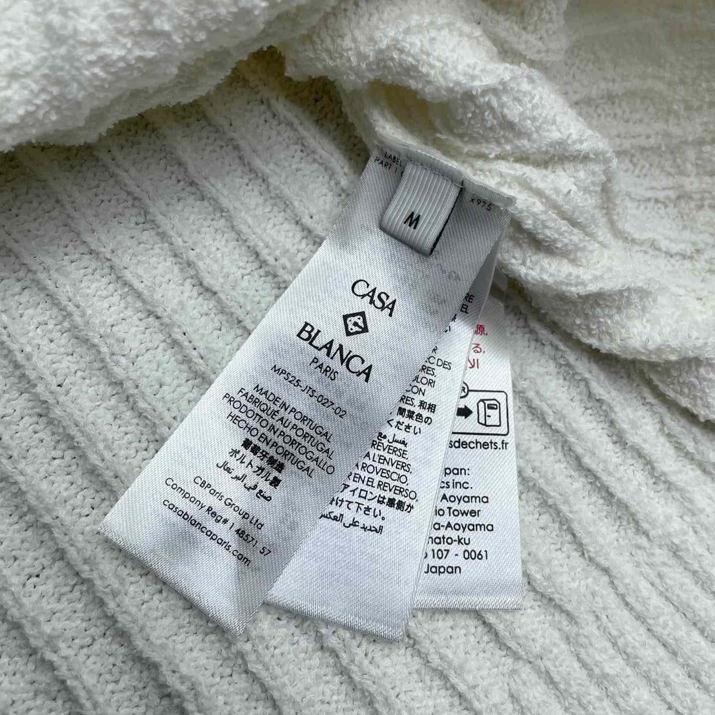 Casablanca Boucle Knit Polo Shirt   D0084 - DopestKickz