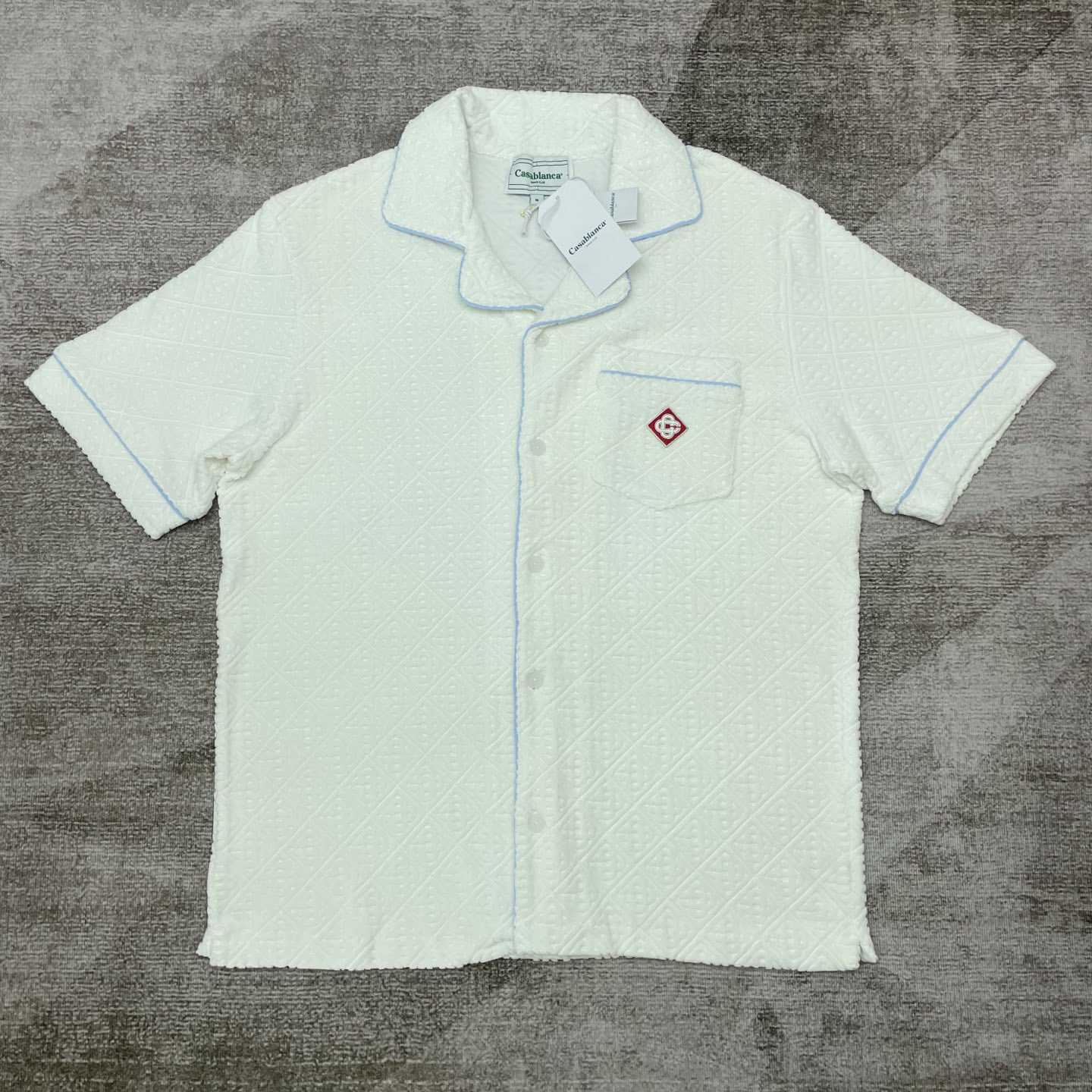 Casablanca Monogram Towelling Shirt    c961 - DopestKickz