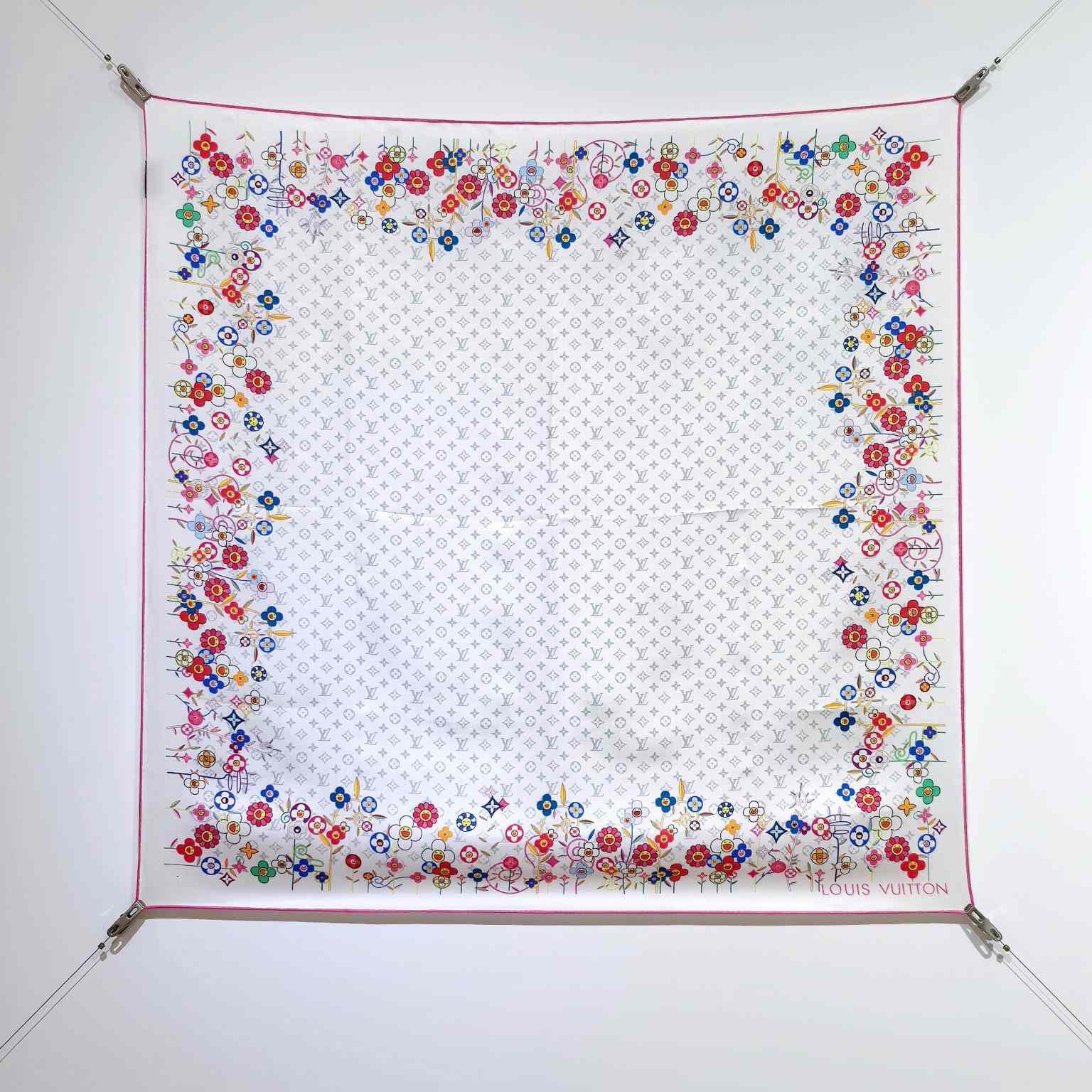 Louis Vuitton LV x TM Monogram Superflat Flowers Square 90   M96263 - DopestKickz