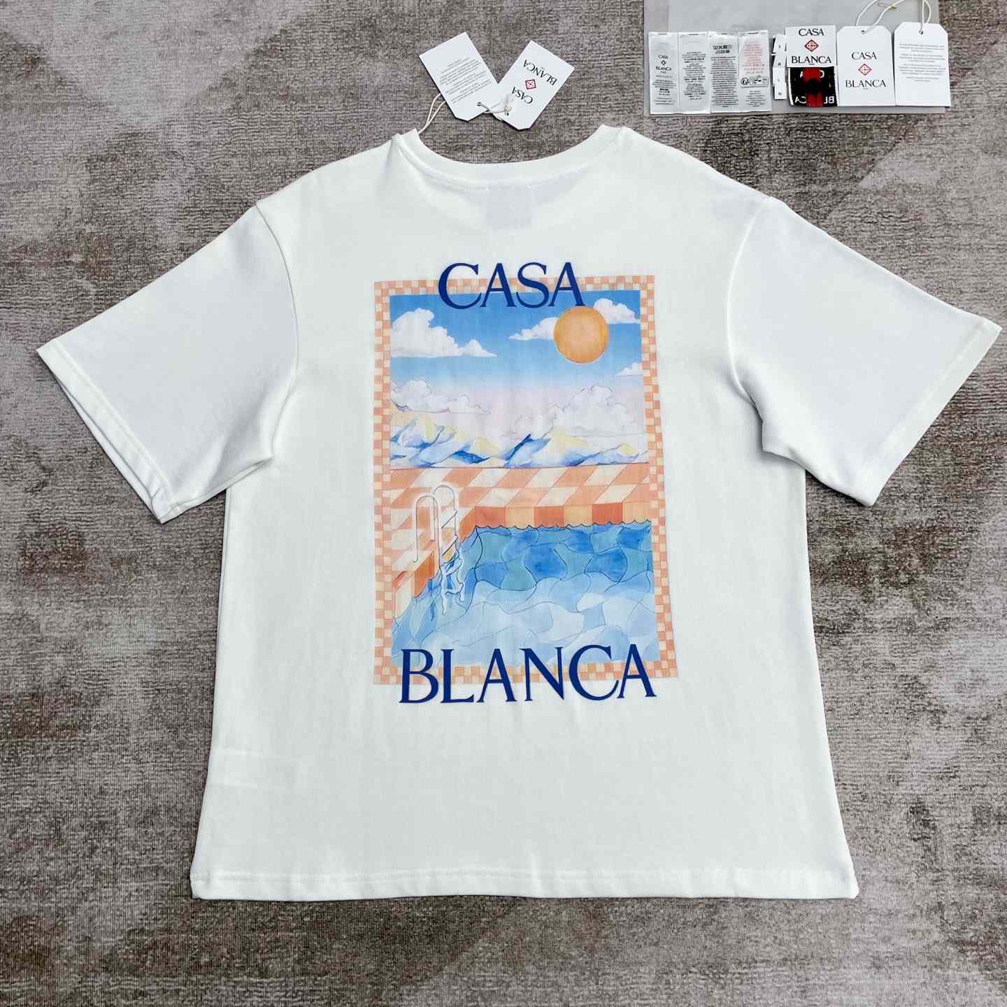 Casablanca Surreal Pool T-shirt   C968 - DopestKickz