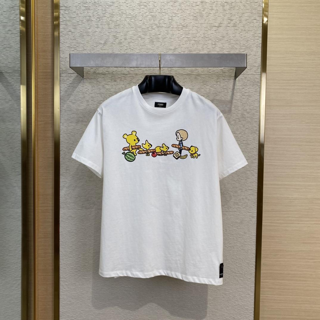 Fendi Silvia And The Baguette T-Shirt - DopestKickz