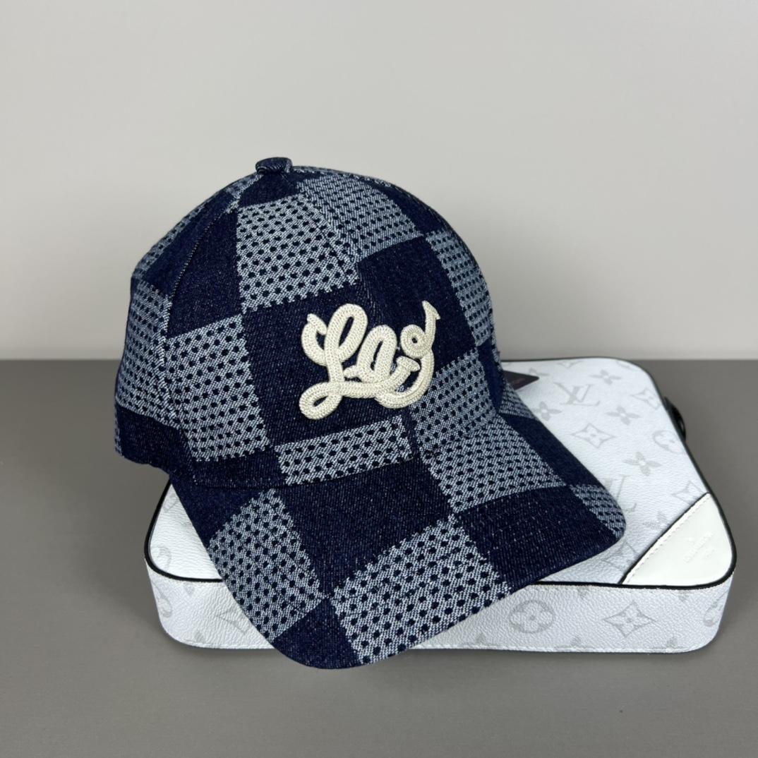 Louis Vuitton Damier 3D Denim Cap - DopestKickz