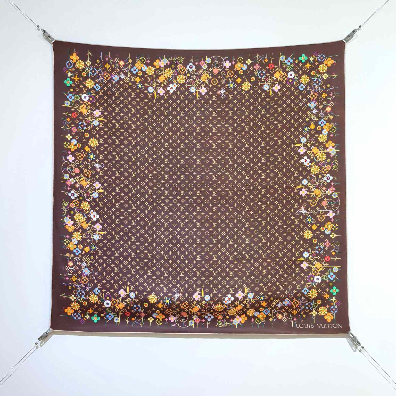 Louis Vuitton LV x TM Monogram Superflat Flowers Square 90    - DopestKickz