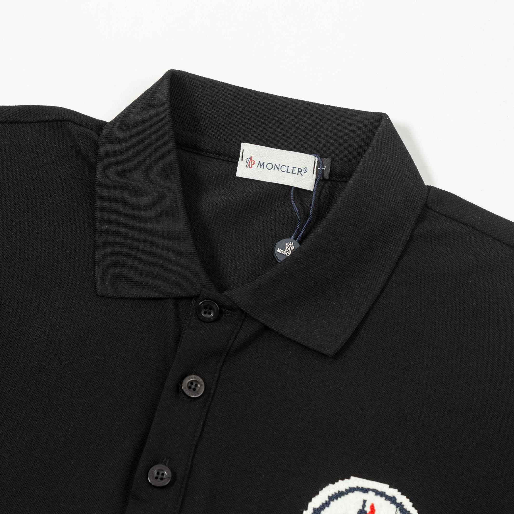 Moncler Logo Cotton Polo Shirts - DopestKickz