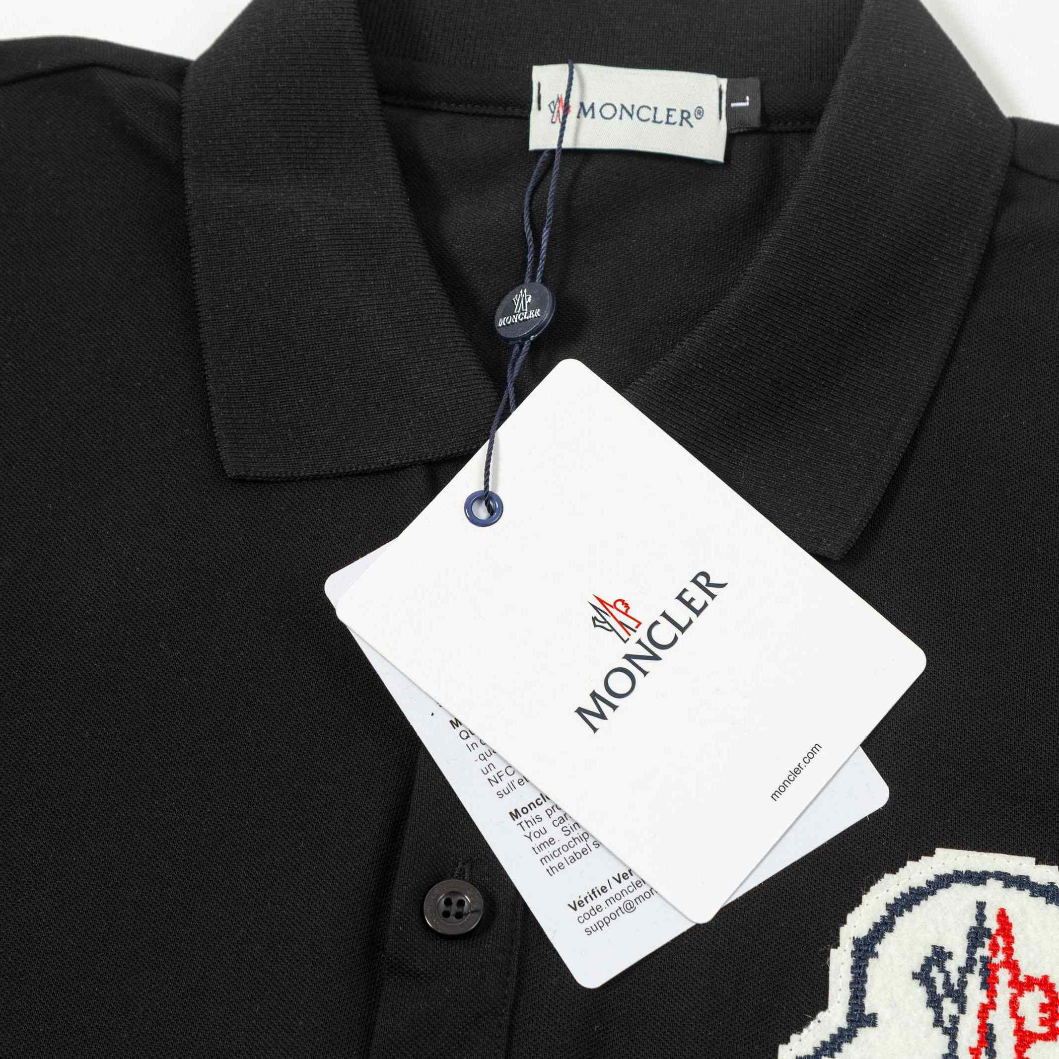 Moncler Logo Cotton Polo Shirts - DopestKickz