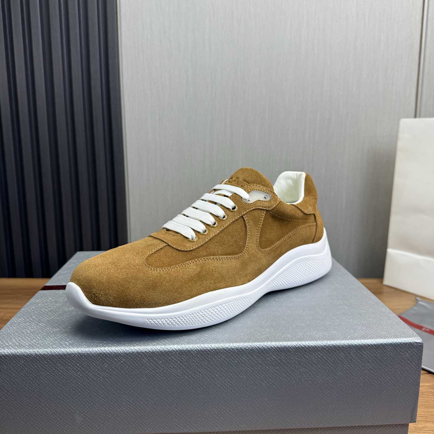 Prada America's Cup Suede Sneakers - DopestKickz