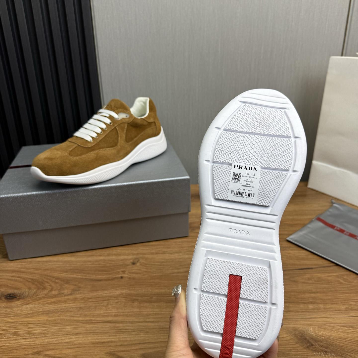 Prada America's Cup Suede Sneakers - DopestKickz