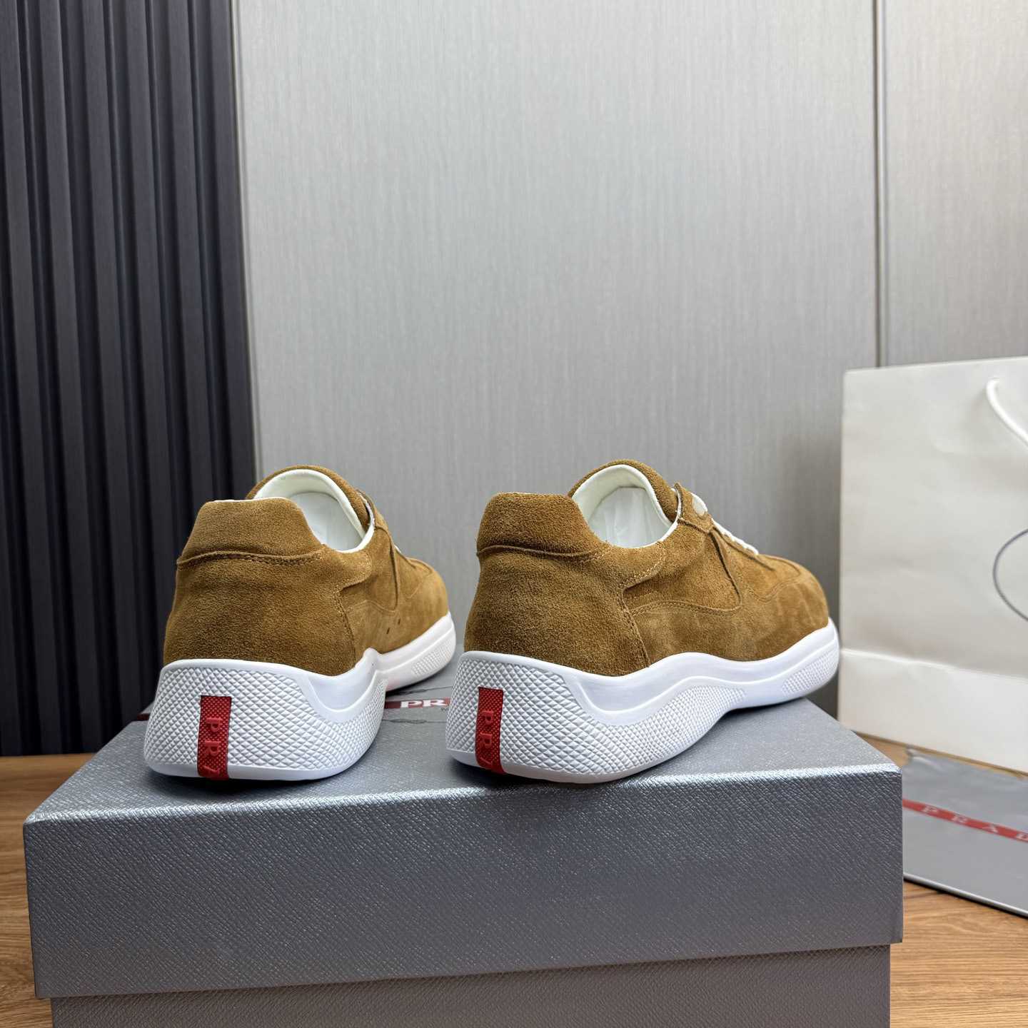Prada America's Cup Suede Sneakers - DopestKickz