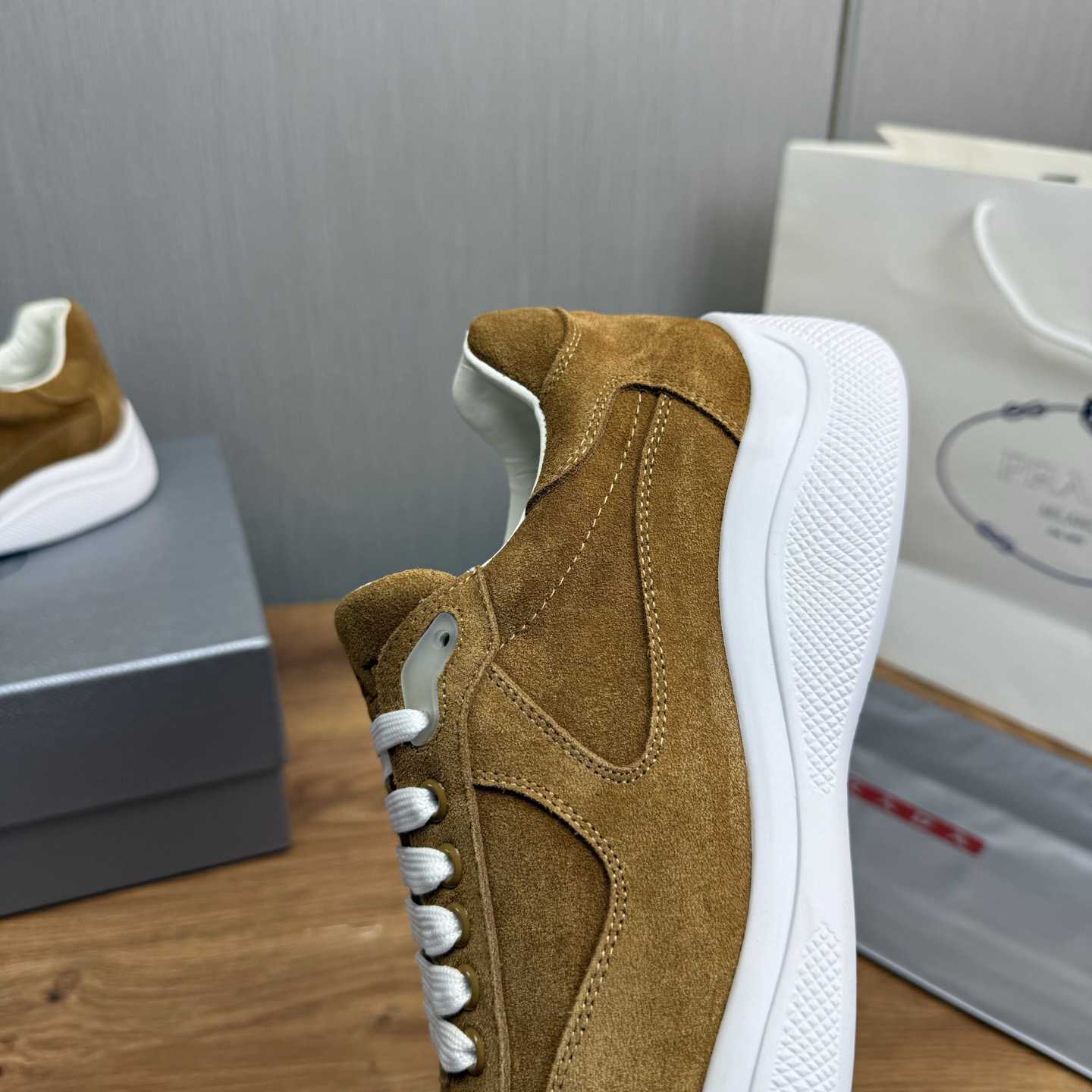 Prada America's Cup Suede Sneakers - DopestKickz