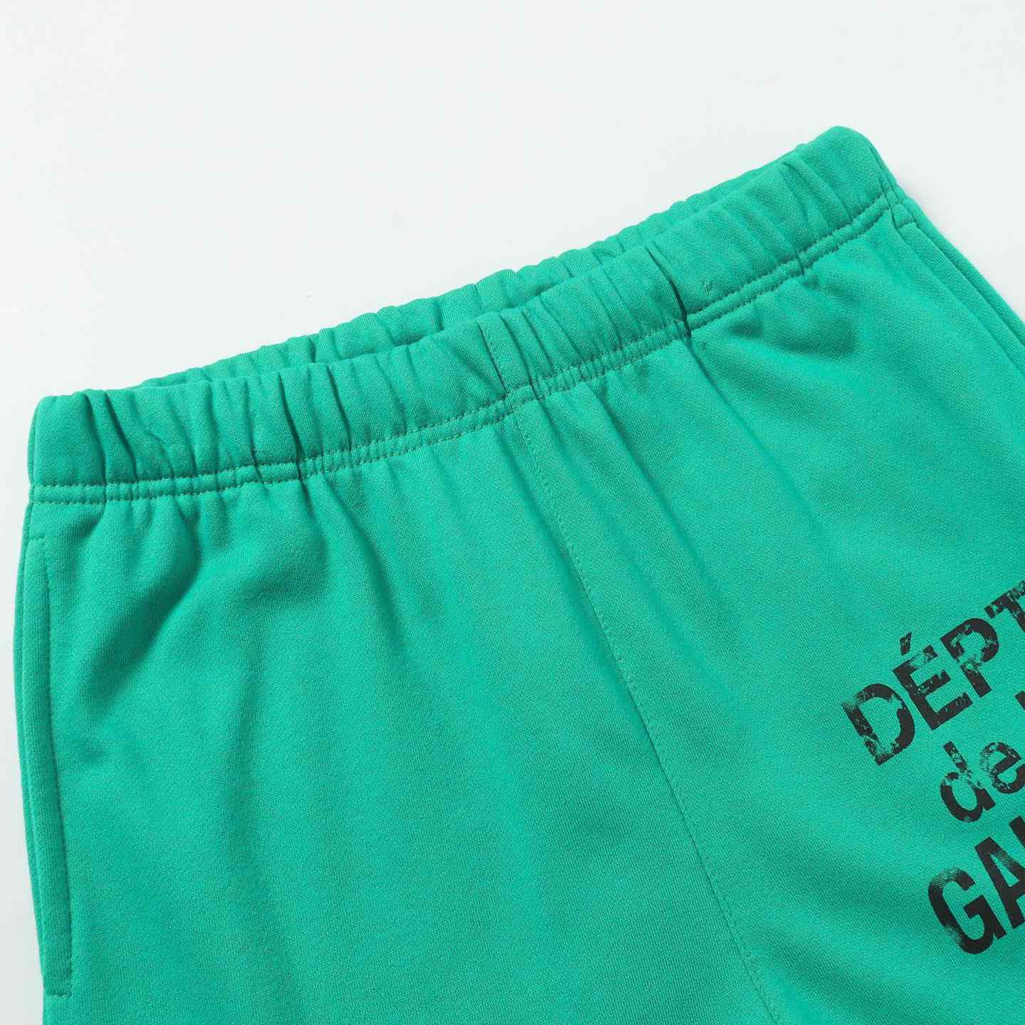 Gallery Dept. Flared Denim-Panelled Logo-Print Cotton-Jersey Sweatpants - DopestKickz