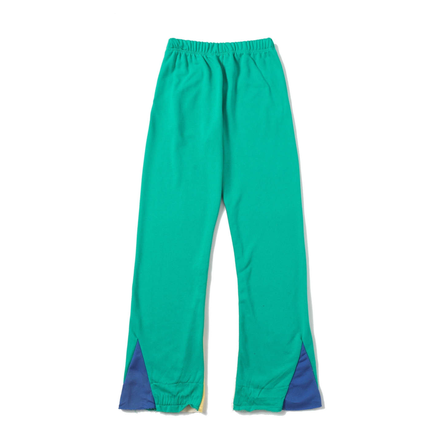 Gallery Dept. Flared Denim-Panelled Logo-Print Cotton-Jersey Sweatpants - DopestKickz