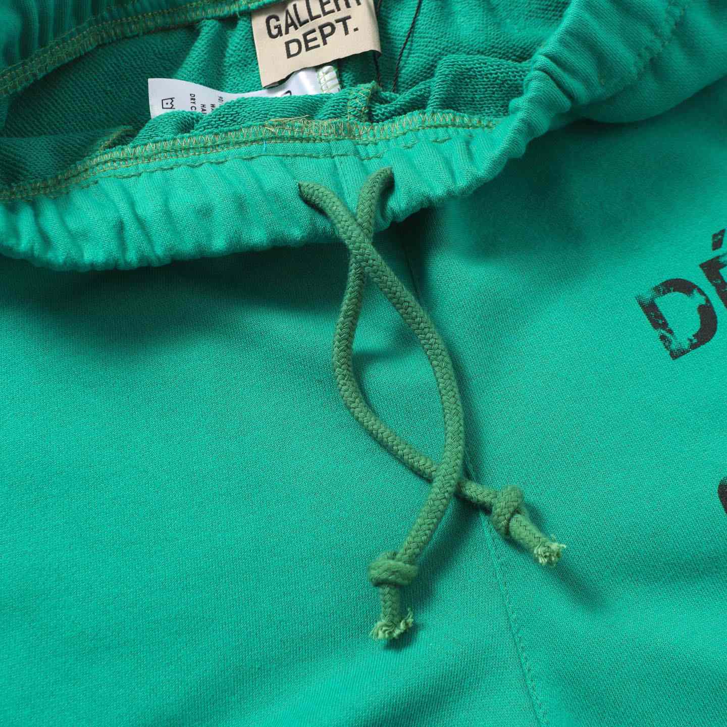 Gallery Dept. Flared Denim-Panelled Logo-Print Cotton-Jersey Sweatpants - DopestKickz