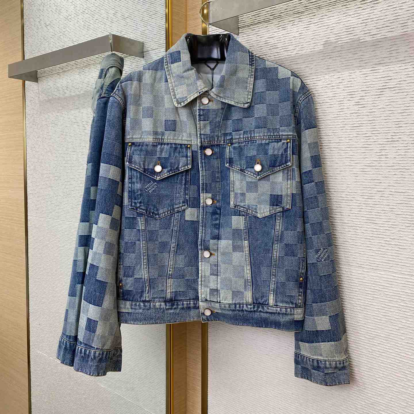 Louis Vuitton Damier Denim Jacket   - DopestKickz