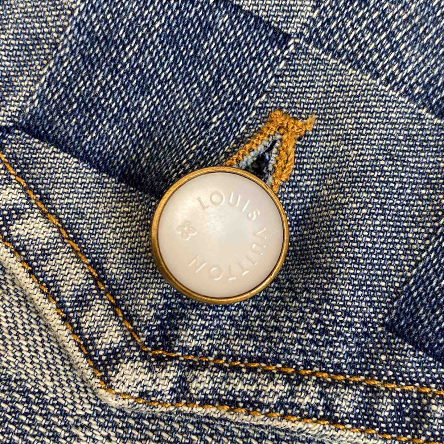 Louis Vuitton Damier Denim Jacket   - DopestKickz