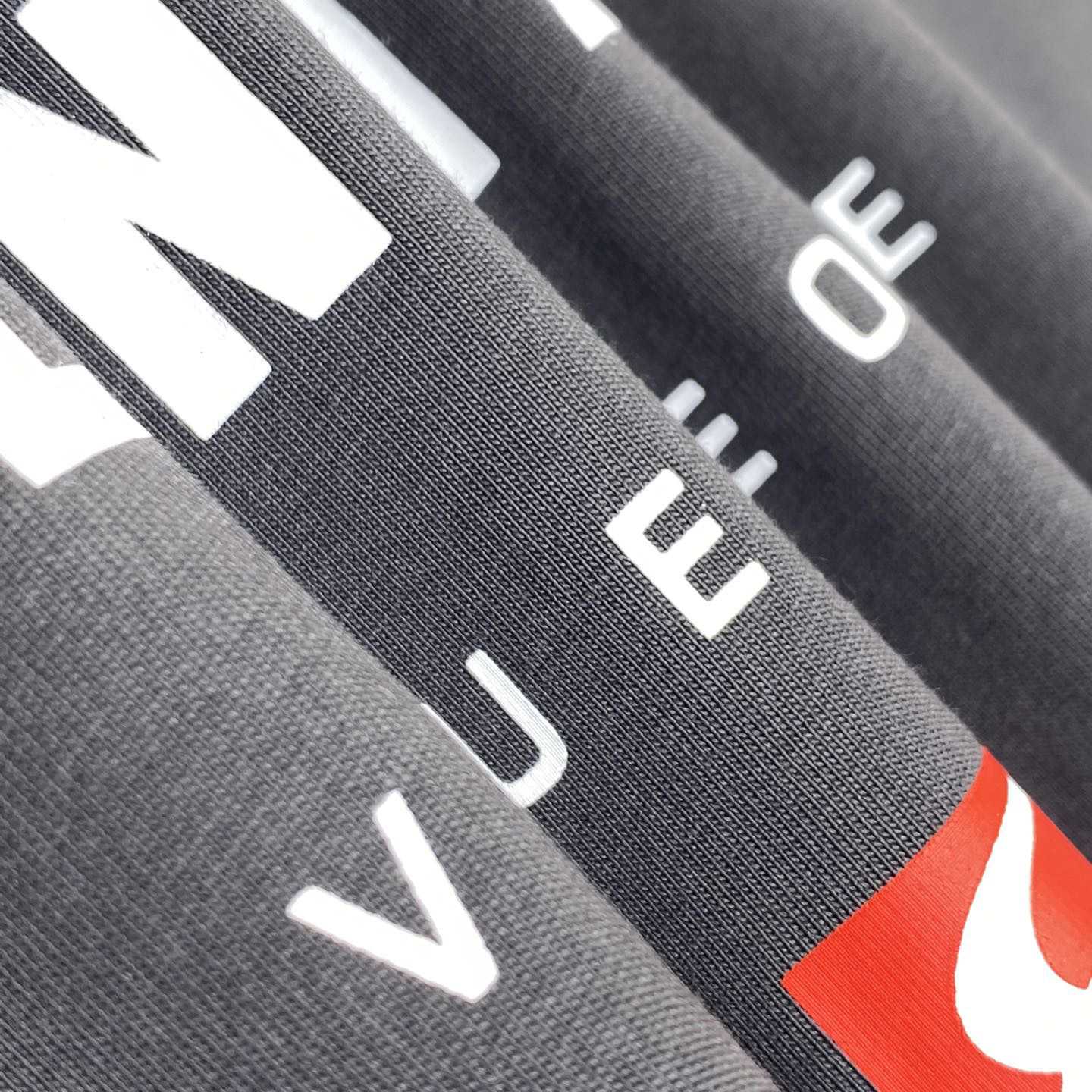 Balenciaga Unity Sport T-Shirt Large Fit In Grey And Dark Navy Dry Jersey - DopestKickz