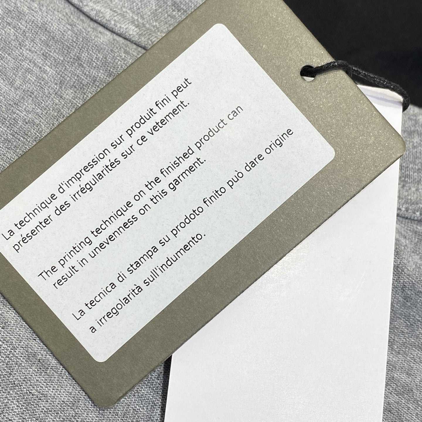 Balenciaga Unity Sport T-Shirt Large Fit In Grey And Dark Navy Dry Jersey - DopestKickz