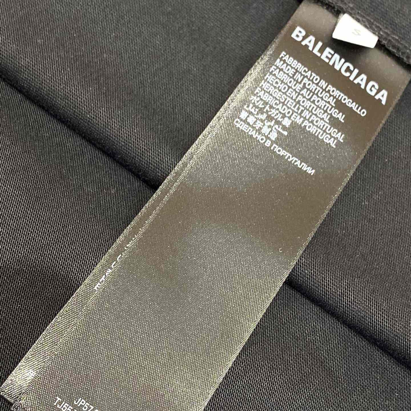 Balenciaga Unity Sport T-Shirt Large Fit In Grey And Dark Navy Dry Jersey - DopestKickz