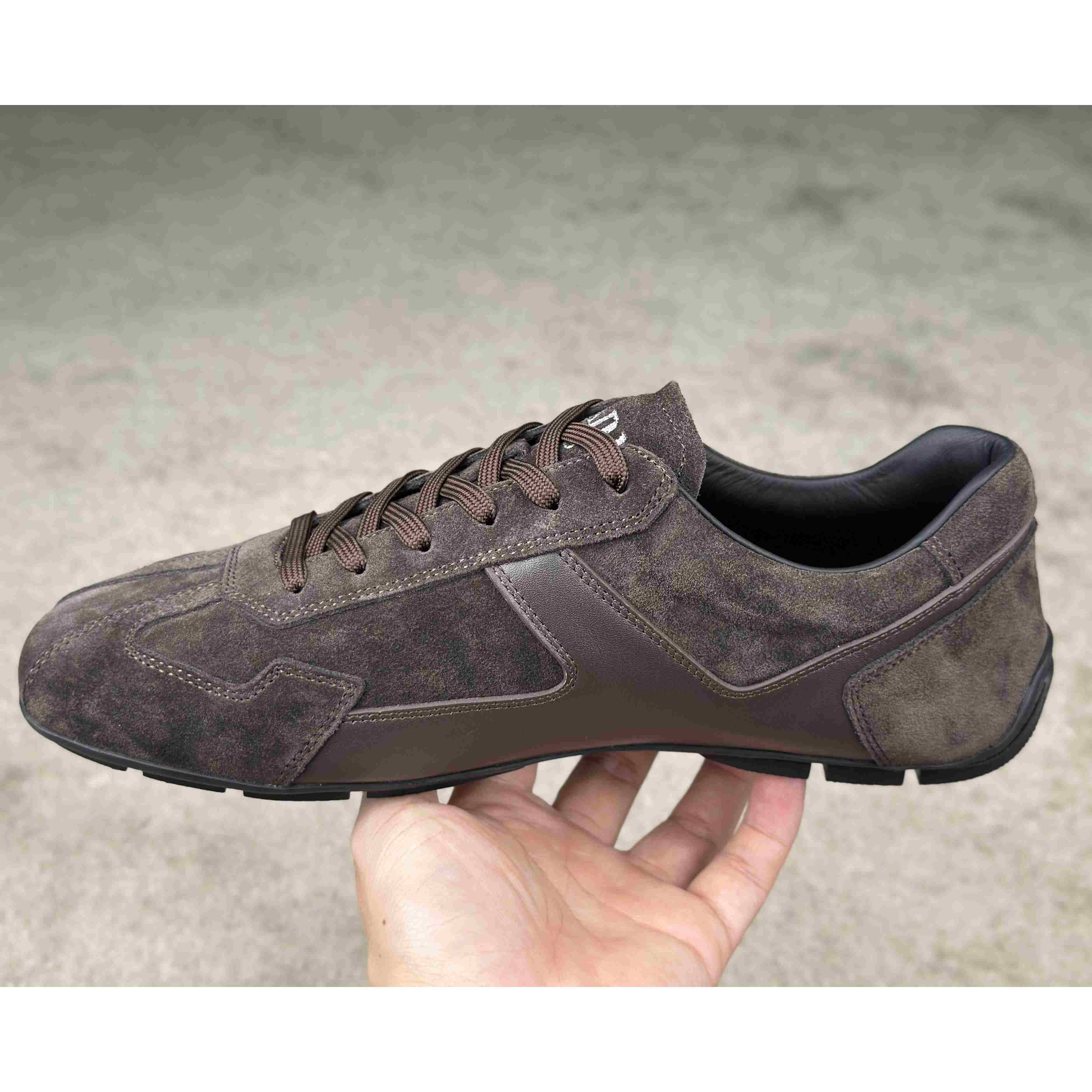 Prada Leather Male Sneaker - DopestKickz