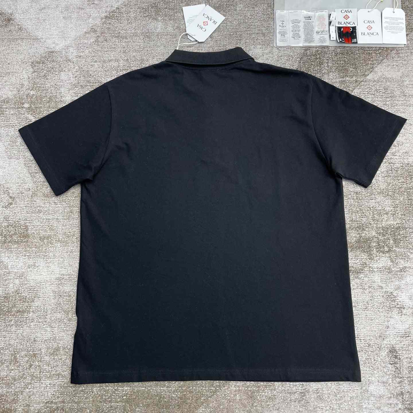 Casablanca Logo Piqué Polo Shirt   c999 - DopestKickz