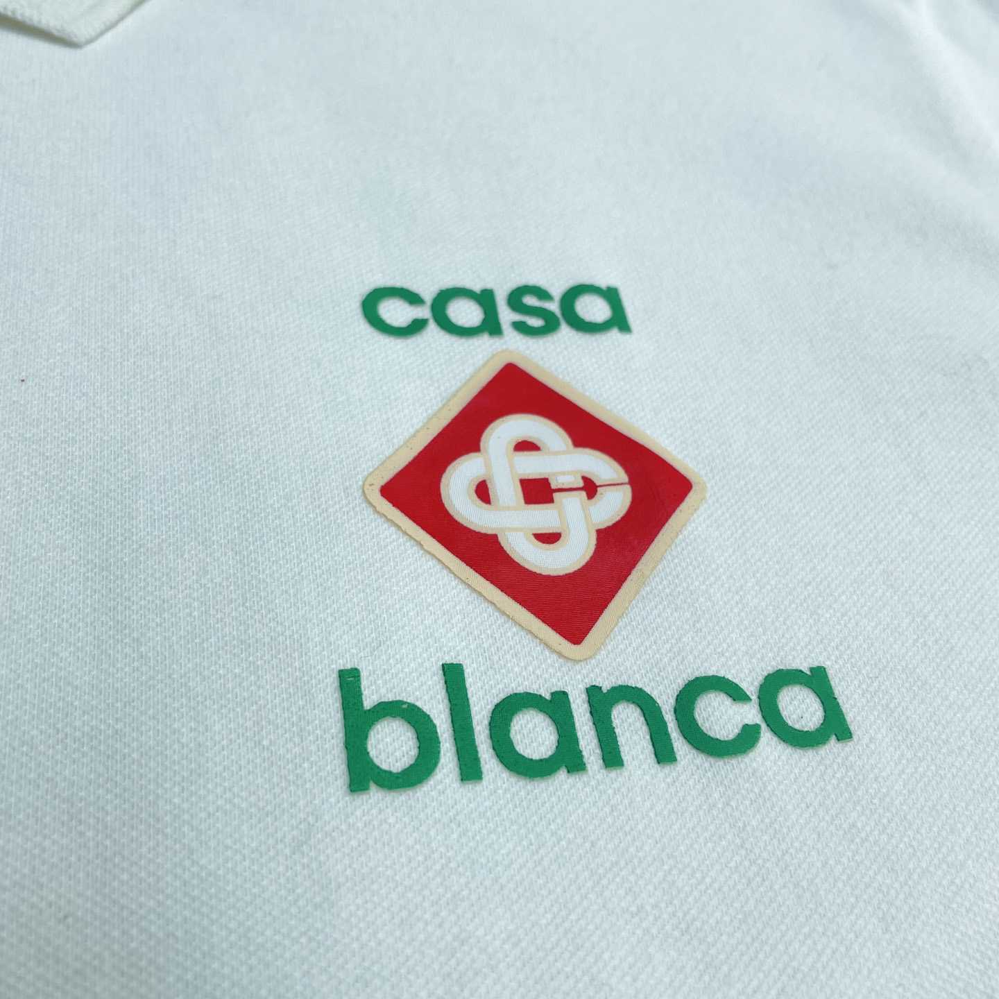 Casablanca Logo Piqué Polo Shirt   c1000 - DopestKickz