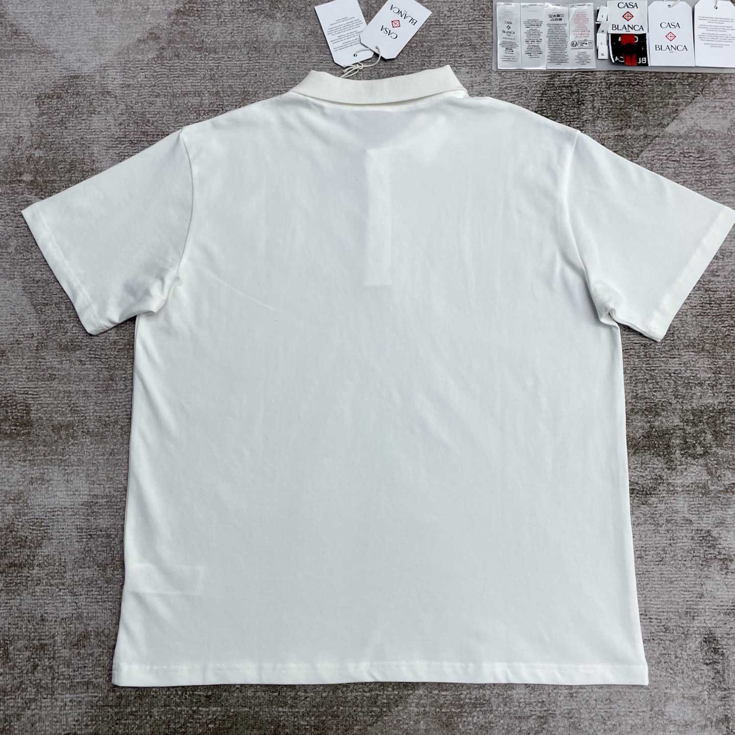 Casablanca Logo Piqué Polo Shirt   c1000 - DopestKickz