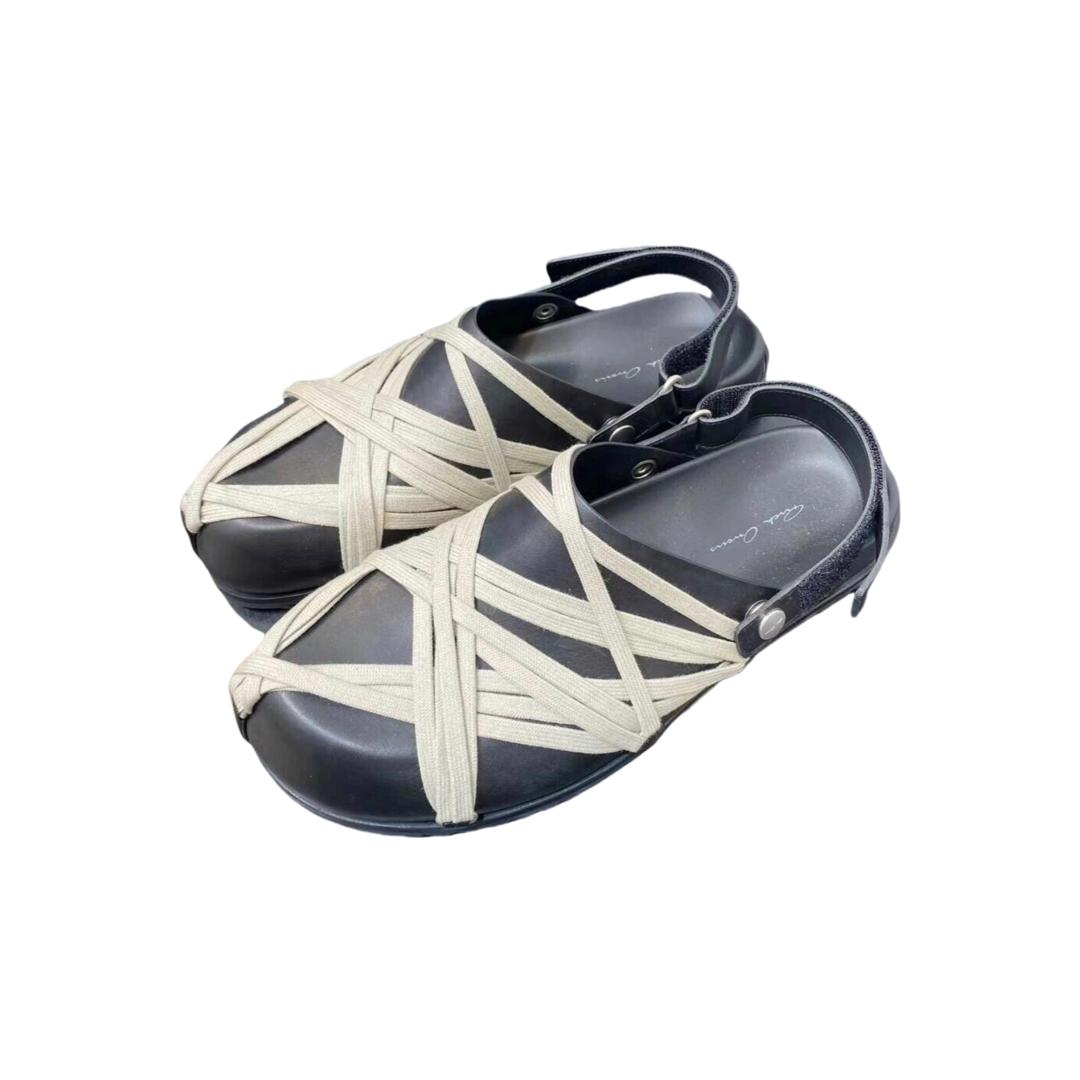 Rick Owens Hollywood Megalaced Mule Granola 'Black' - DopestKickz