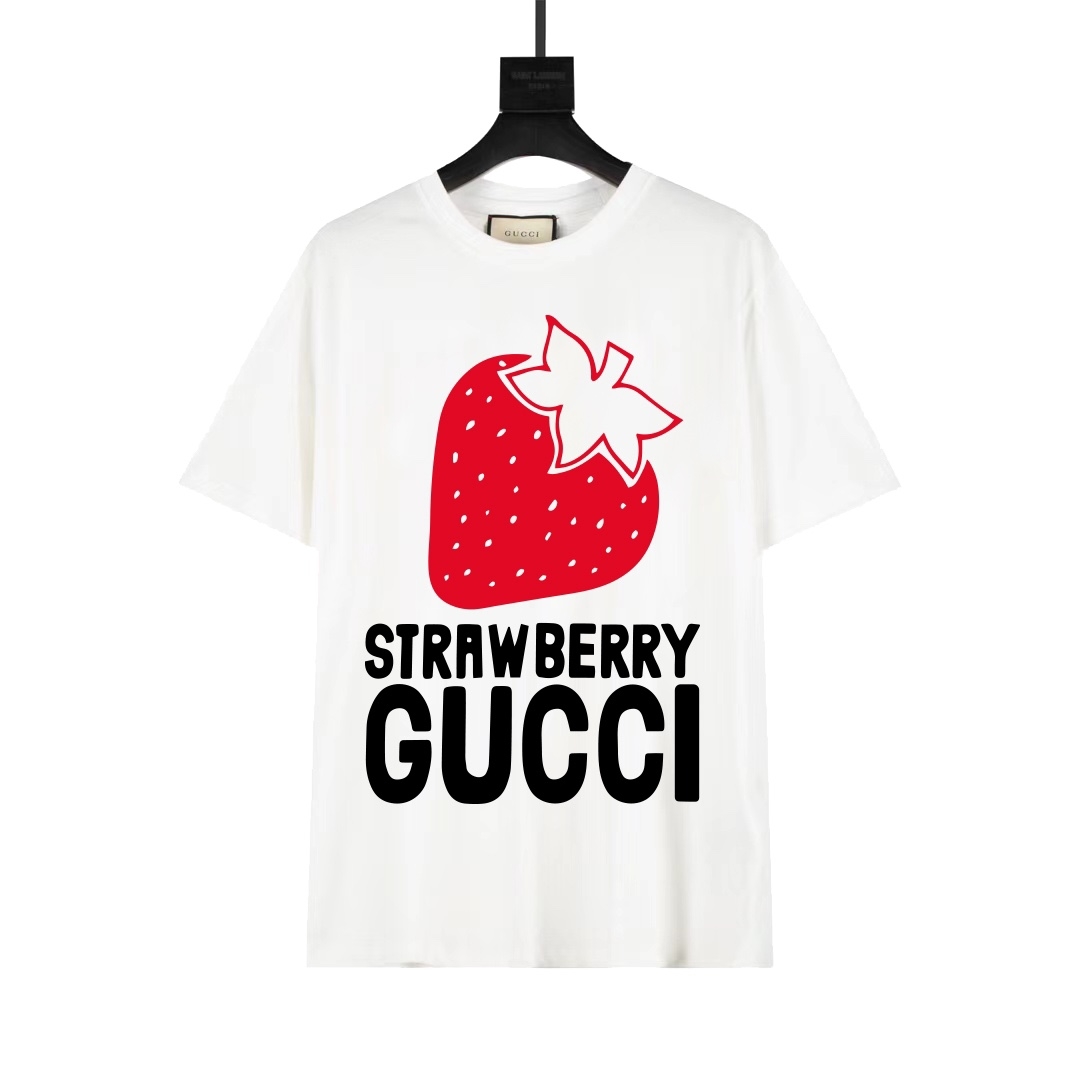 Gucci Strawberry Gucci' Cotton T-shirt - DopestKickz