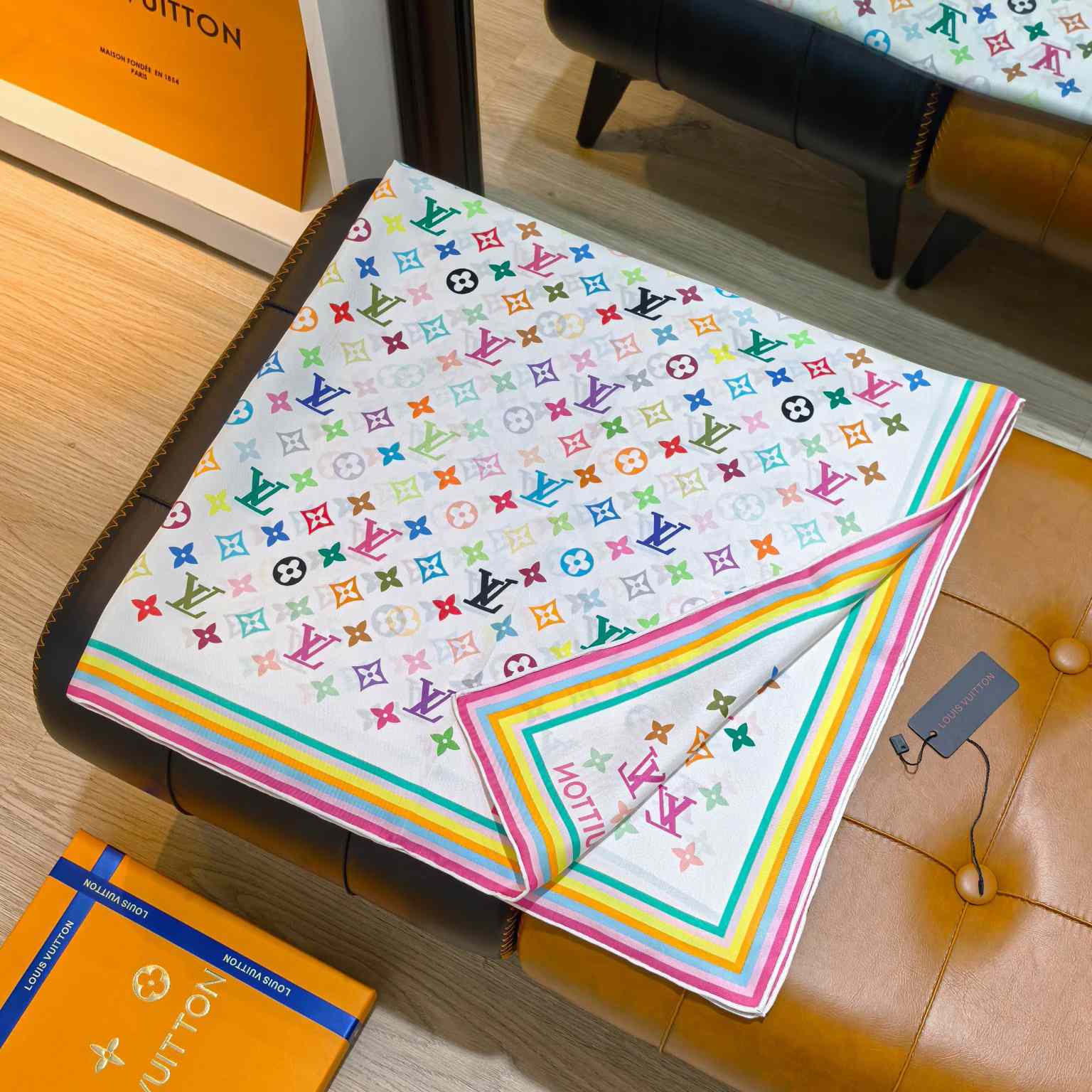 Louis Vuitton LV x TM Monogram Multicolor Square 90   M94967 - DopestKickz