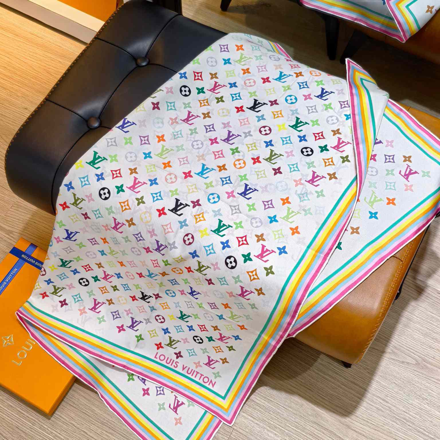 Louis Vuitton LV x TM Monogram Multicolor Square 90   M94967 - DopestKickz