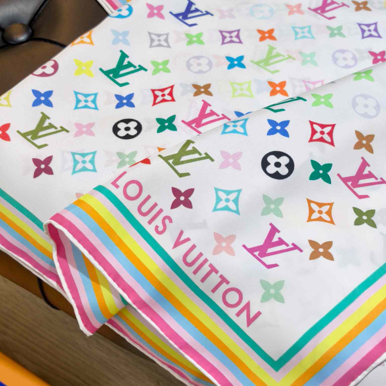 Louis Vuitton LV x TM Monogram Multicolor Square 90   M94967 - DopestKickz