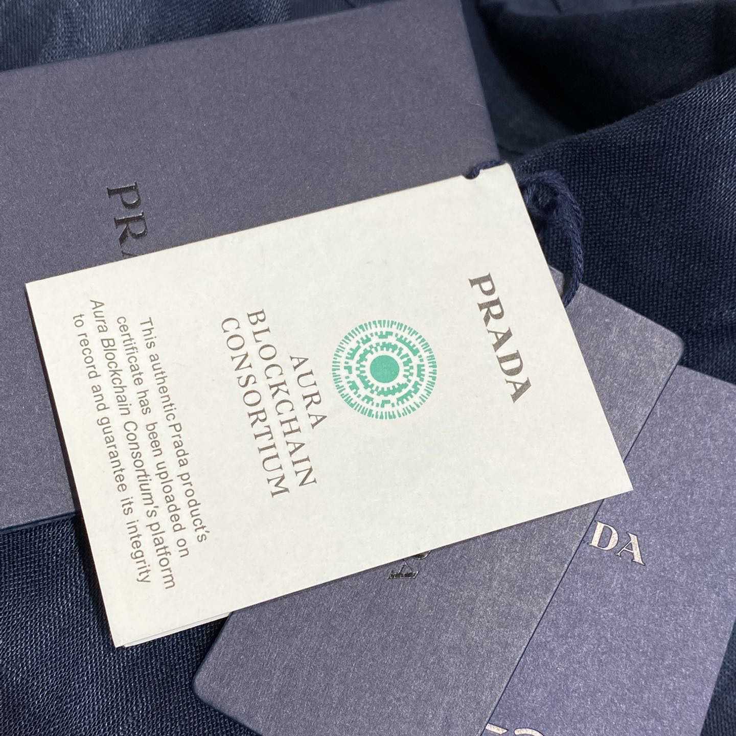 Prada Triangle-logo Cuban-collar Linen Shirt - DopestKickz