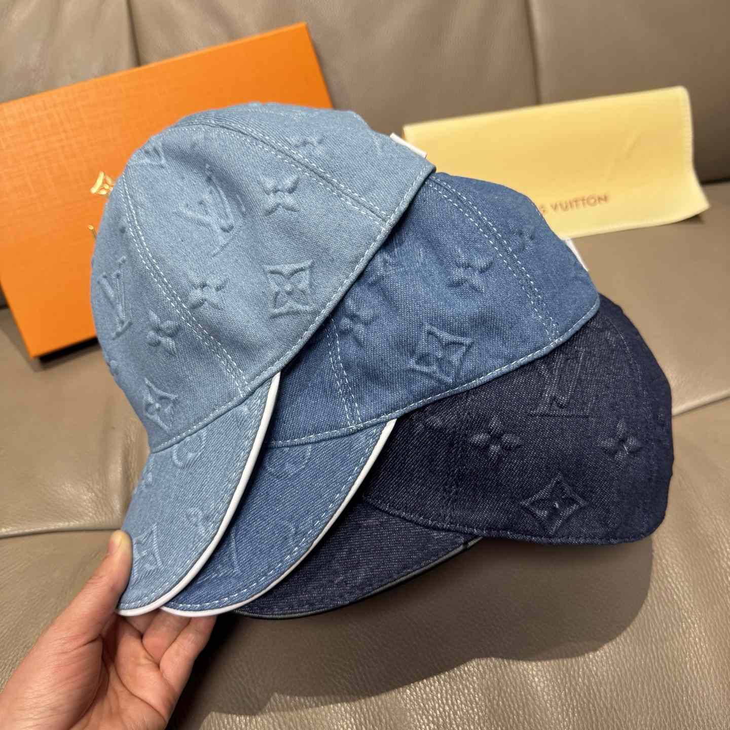 Louis Vuitton Monogram Denim Cap - DopestKickz