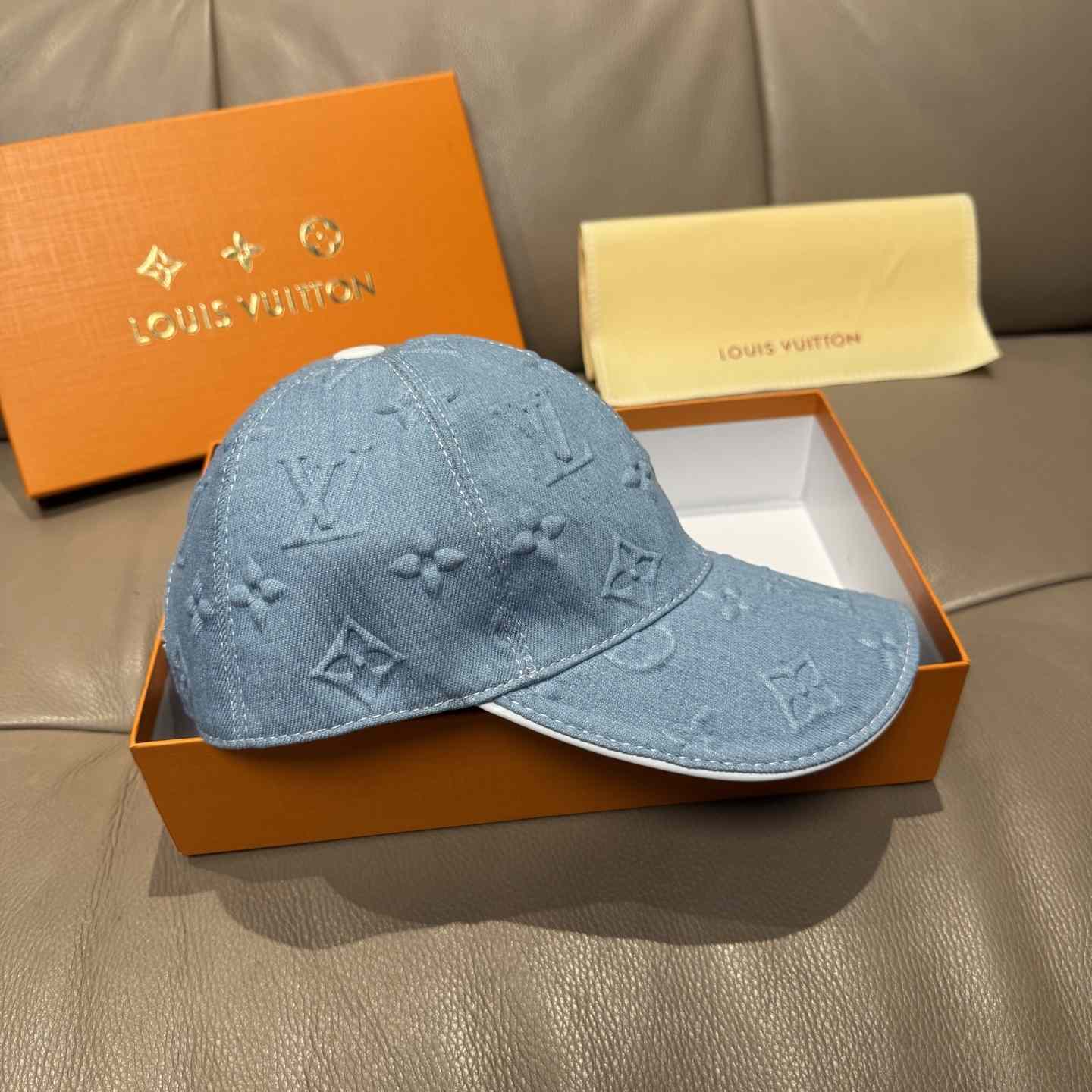 Louis Vuitton Monogram Denim Cap - DopestKickz