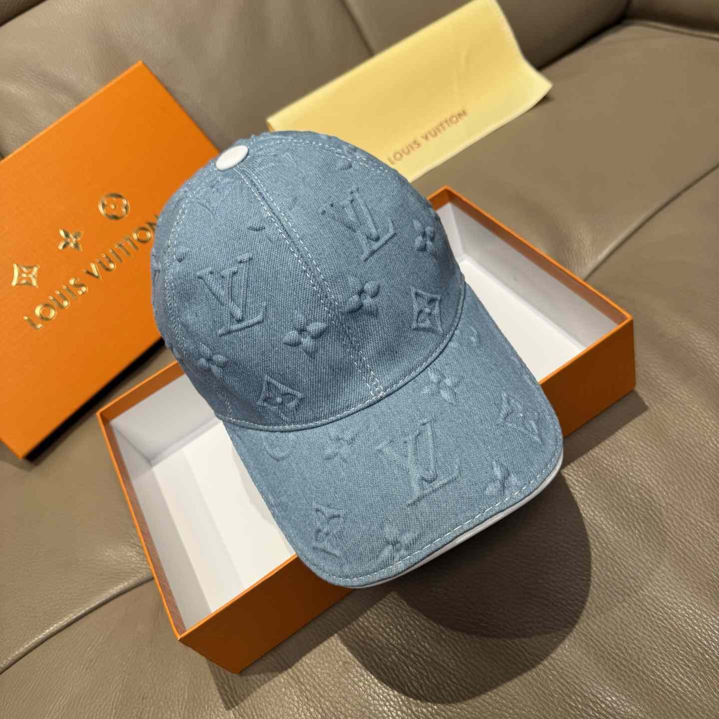 Louis Vuitton Monogram Denim Cap - DopestKickz