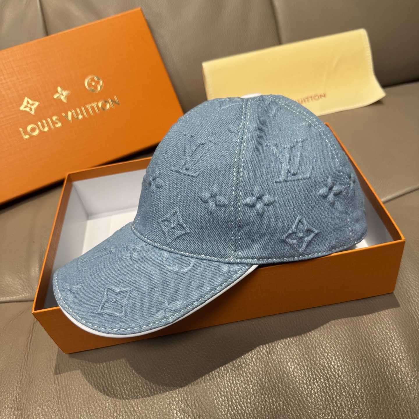 Louis Vuitton Monogram Denim Cap - DopestKickz