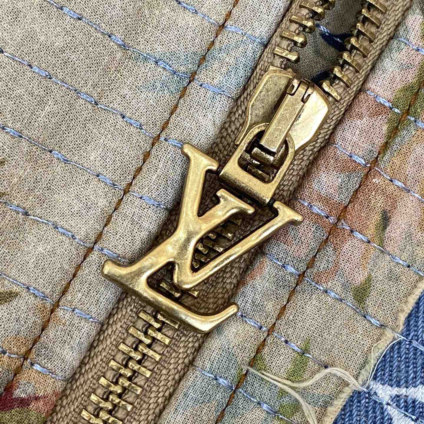 Louis Vuitton Destroyed Workwear Denim Jacket  1AAGQG - DopestKickz