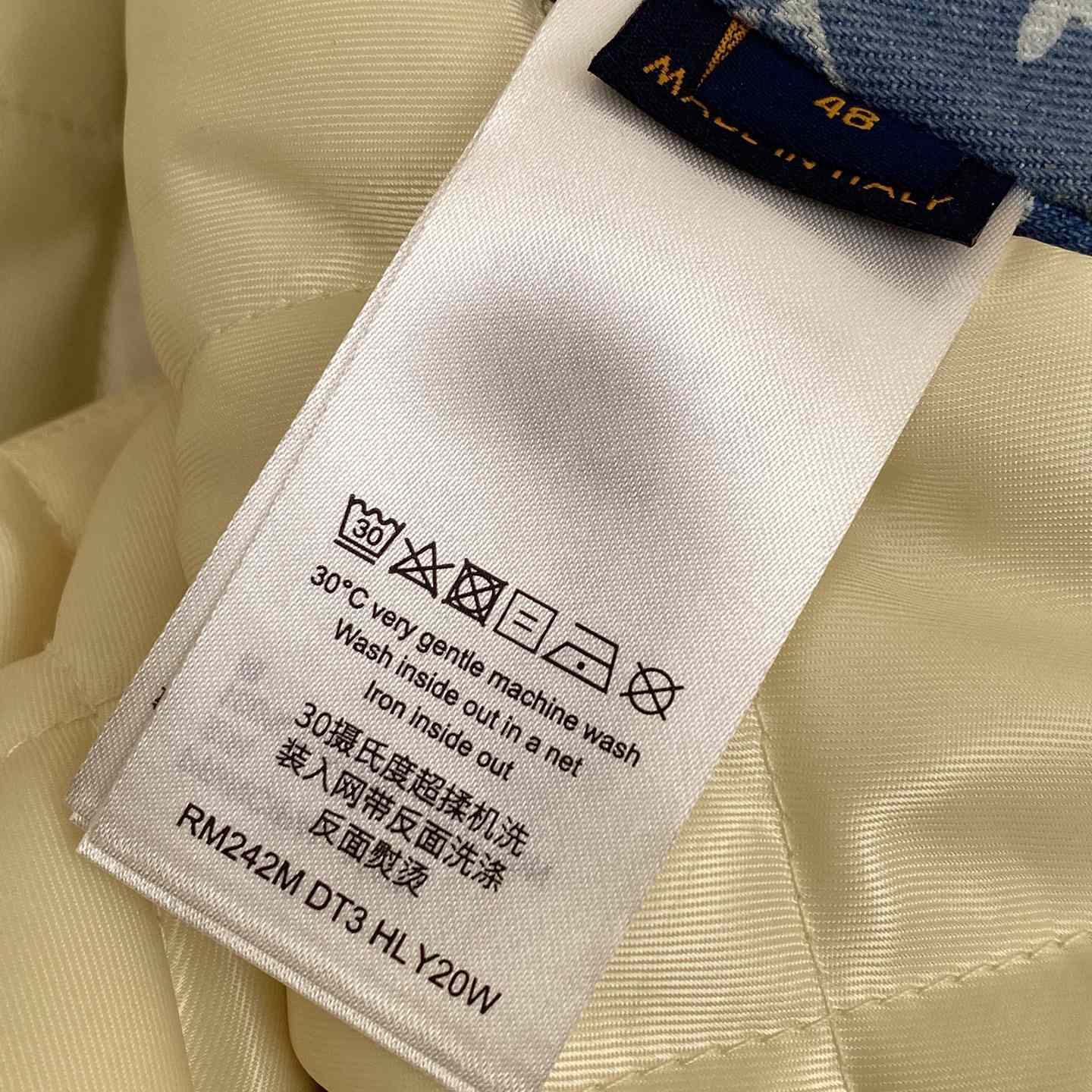 Louis Vuitton Destroyed Workwear Denim Jacket  1AAGQG - DopestKickz