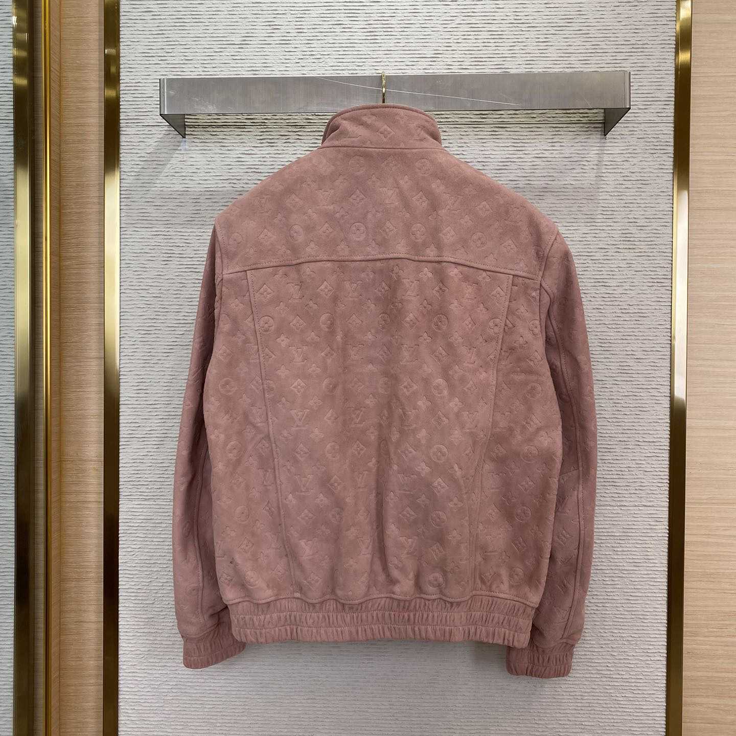 Louis Vuitton Monogram Debossed Leather Tracksuit Jacket   1AHBU4 - DopestKickz