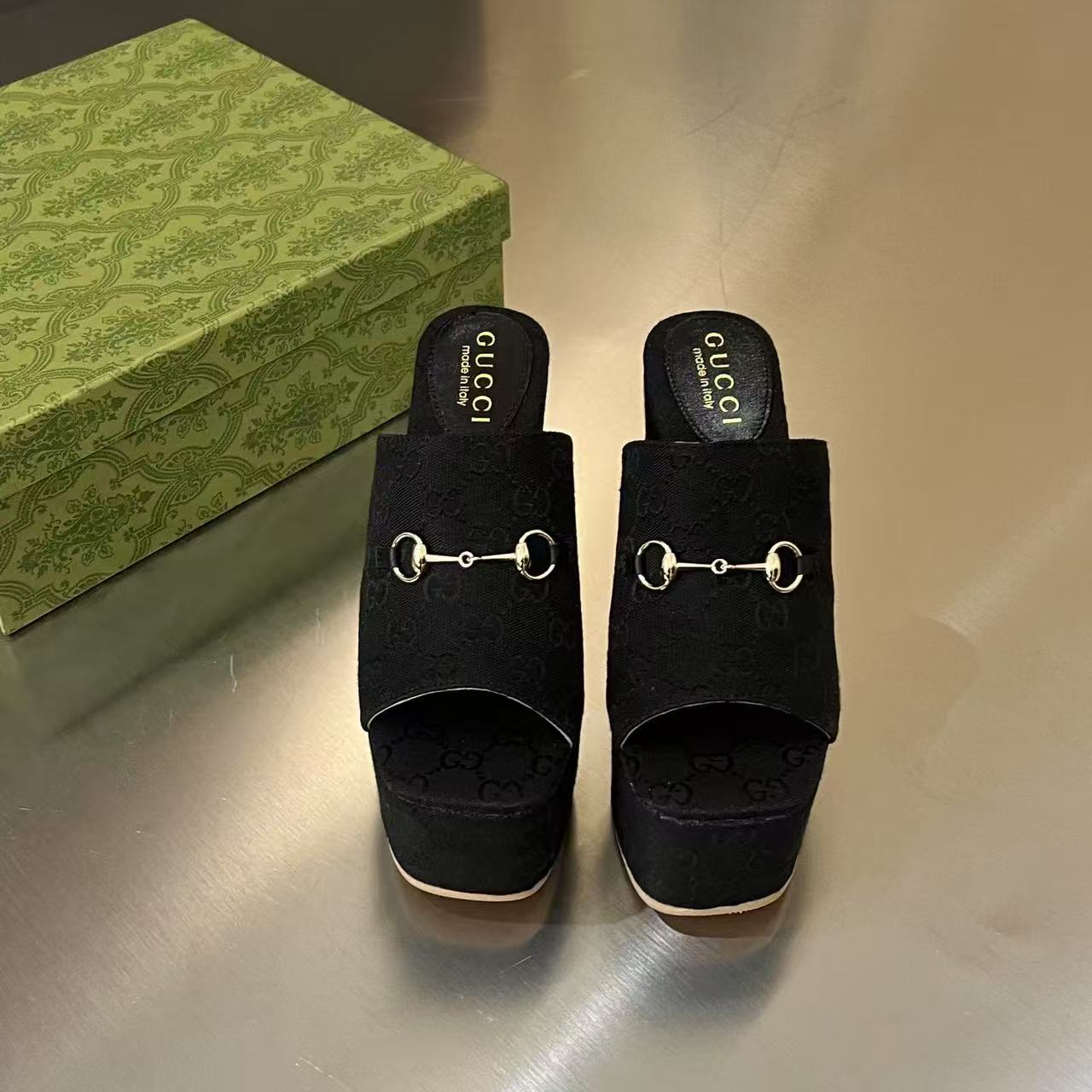 Gucci Women's Wedge Sandal With Horsebit - DopestKickz