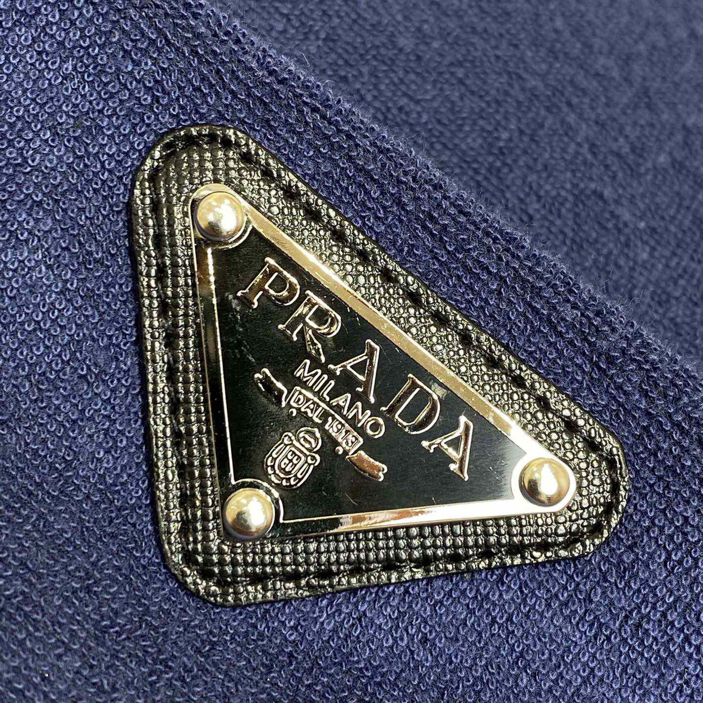 Prada Triangle-logo Terry T-shirt - DopestKickz