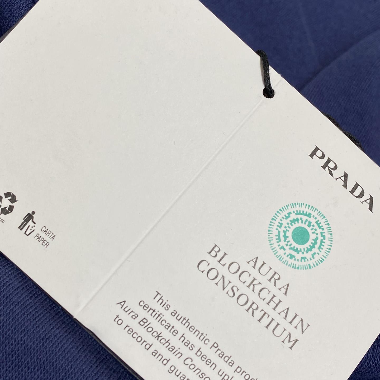 Prada Triangle-logo Terry T-shirt - DopestKickz