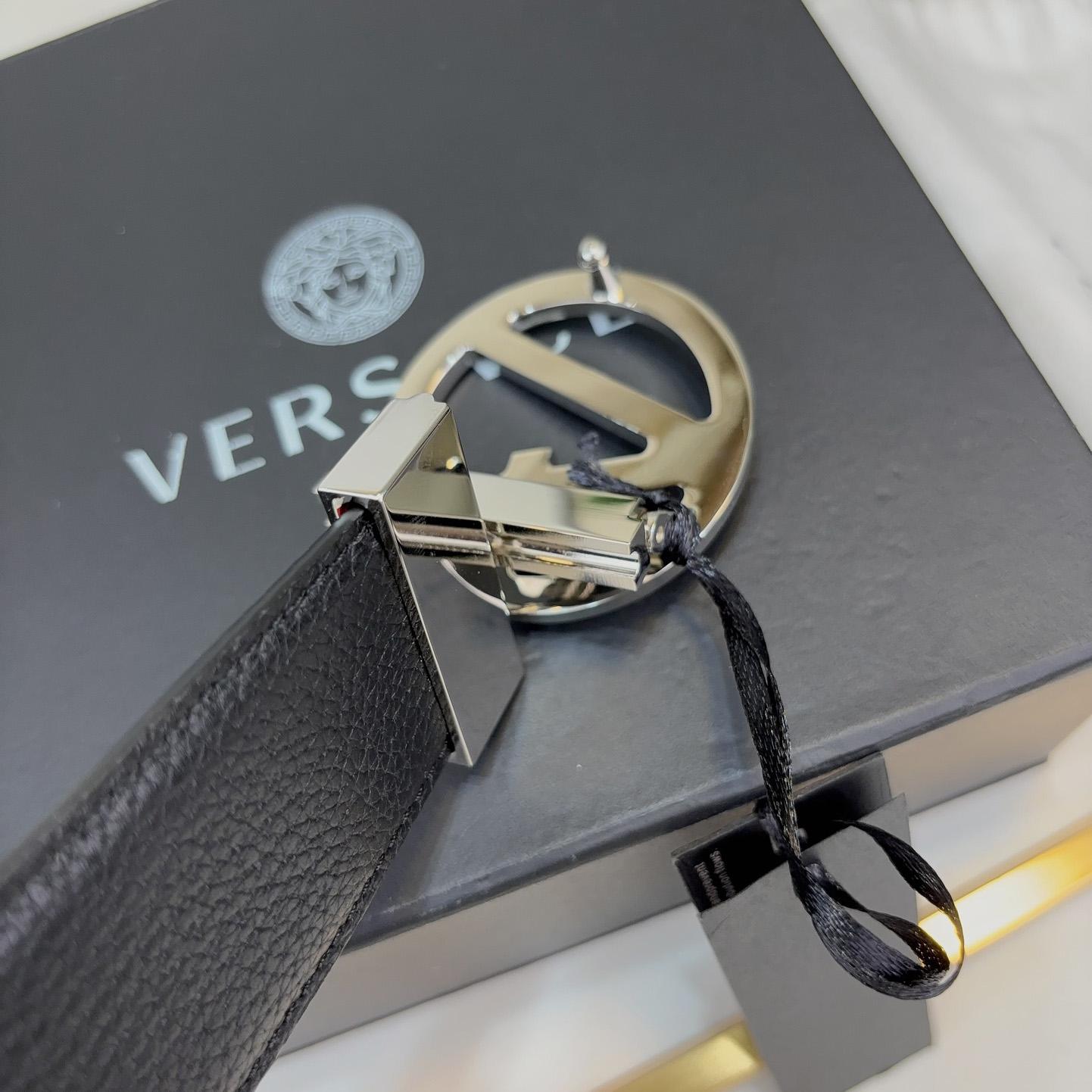 Versace Leather Belt   40mm - DopestKickz