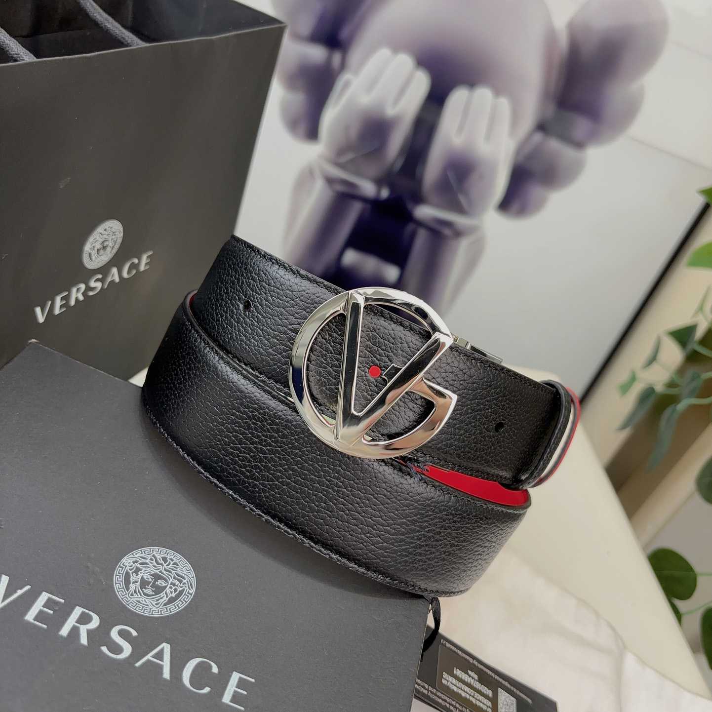 Versace Leather Belt   40mm - DopestKickz