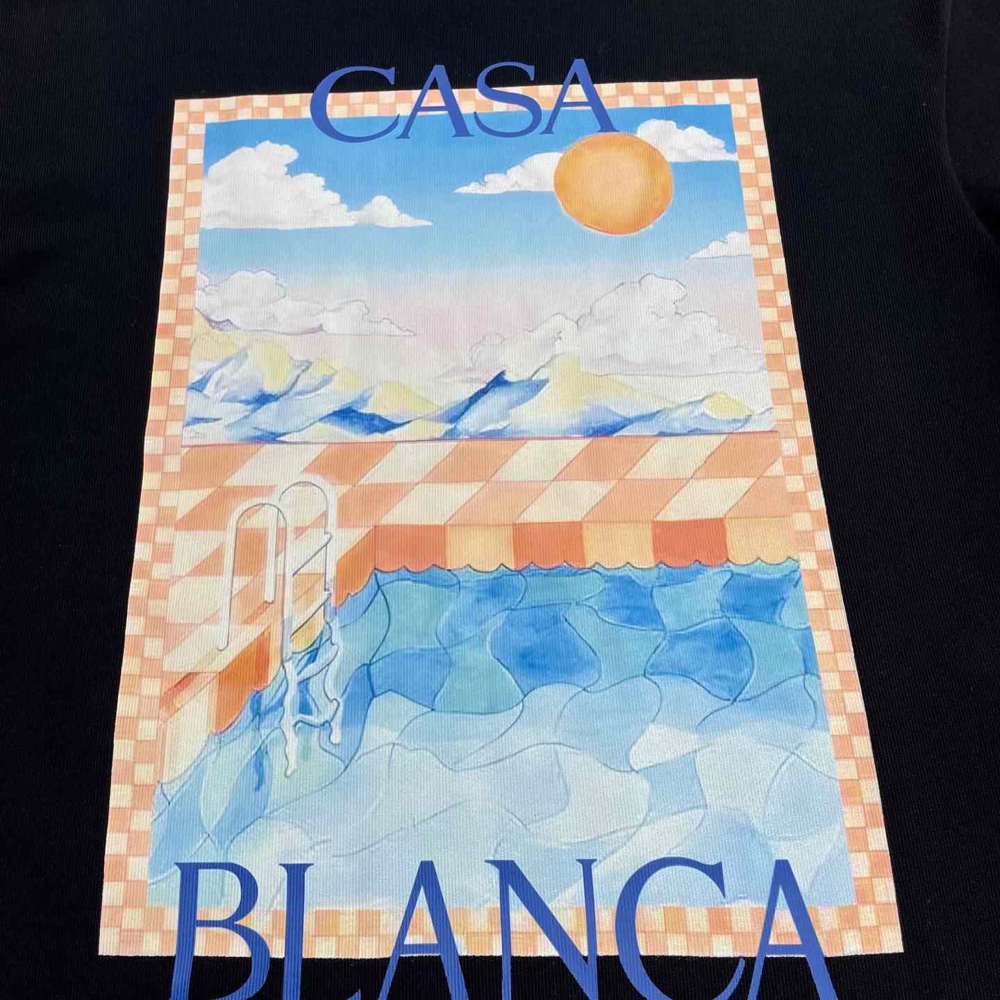 Casablanca Surreal Pool T-shirt   C969 - DopestKickz