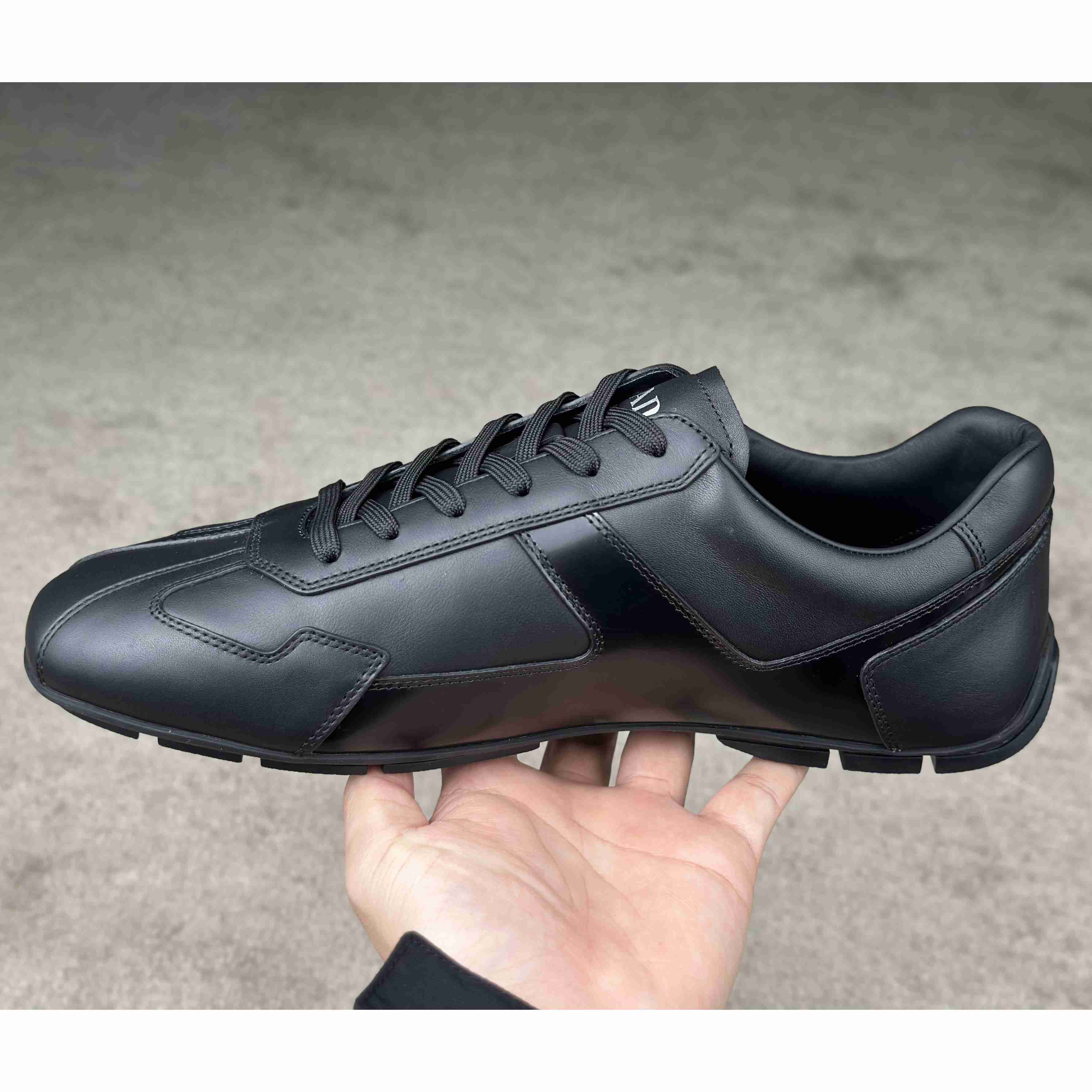 Prada Leather Male Sneaker - DopestKickz