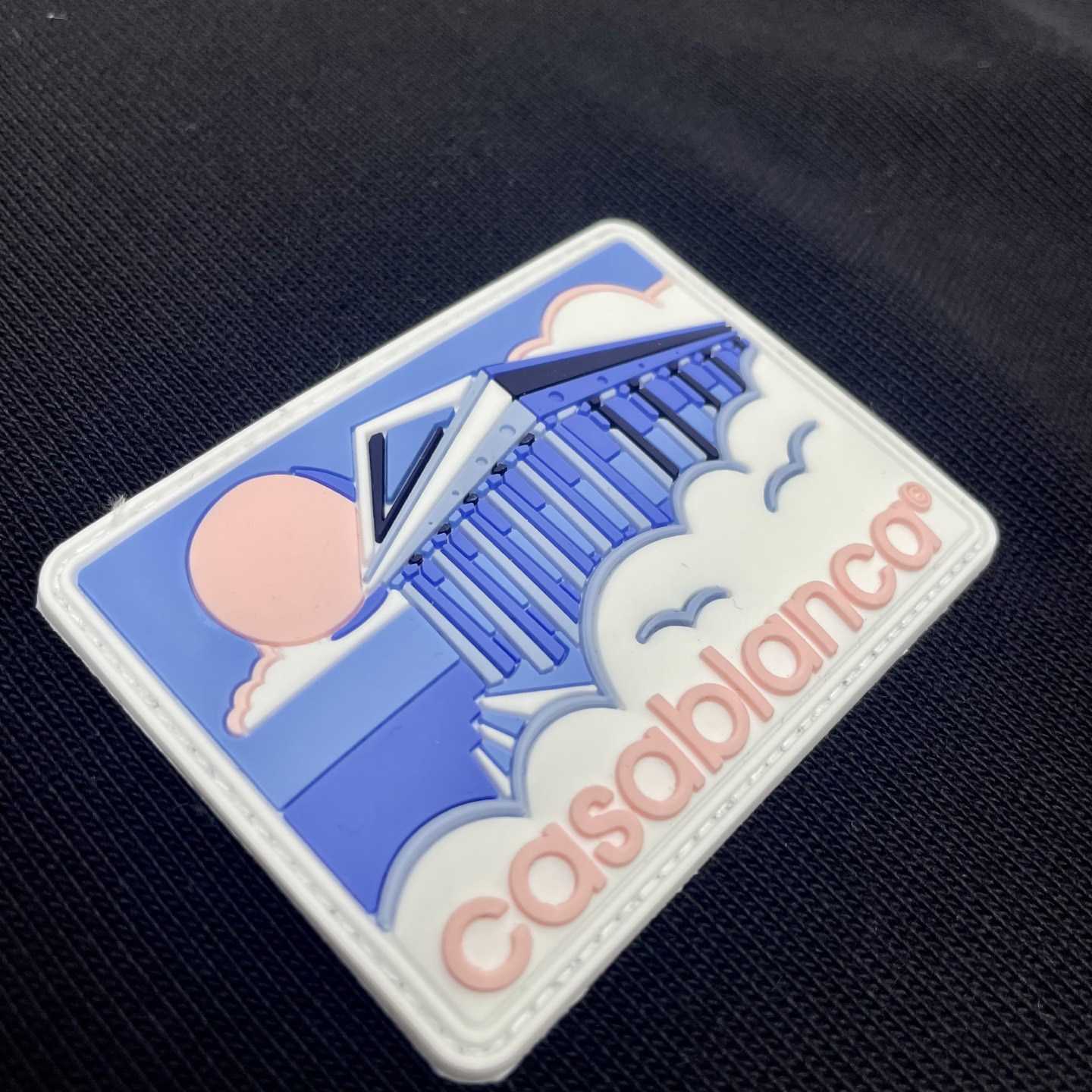 Casablanca Black Greek Temple Applique Jersey T-Shirt   C979 - DopestKickz