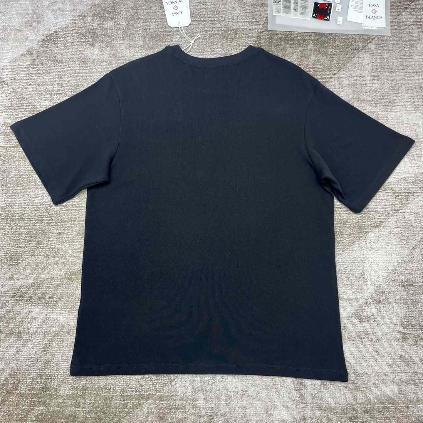 Casablanca Black Greek Temple Applique Jersey T-Shirt   C979 - DopestKickz