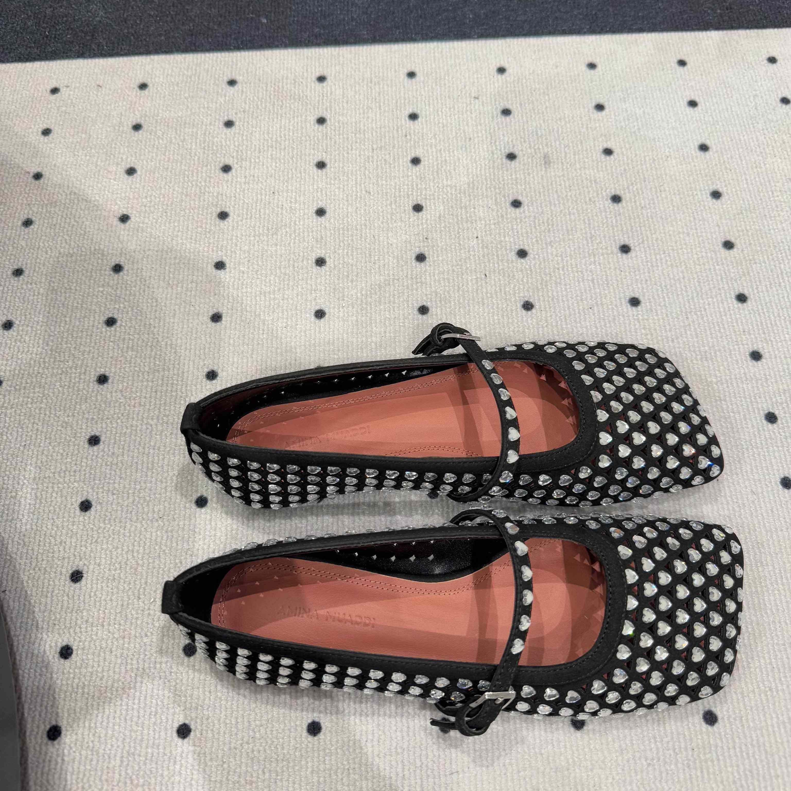 Amina Muaddi Ane Ballerina Shoes - DopestKickz