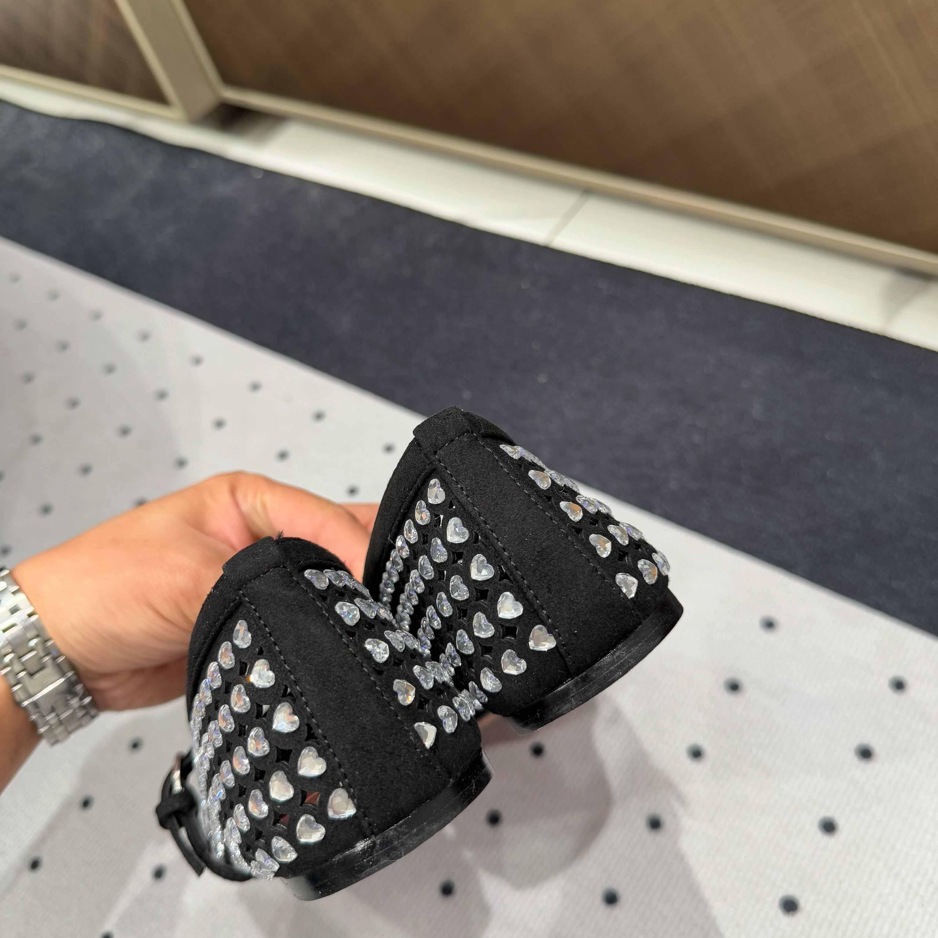 Amina Muaddi Ane Ballerina Shoes - DopestKickz