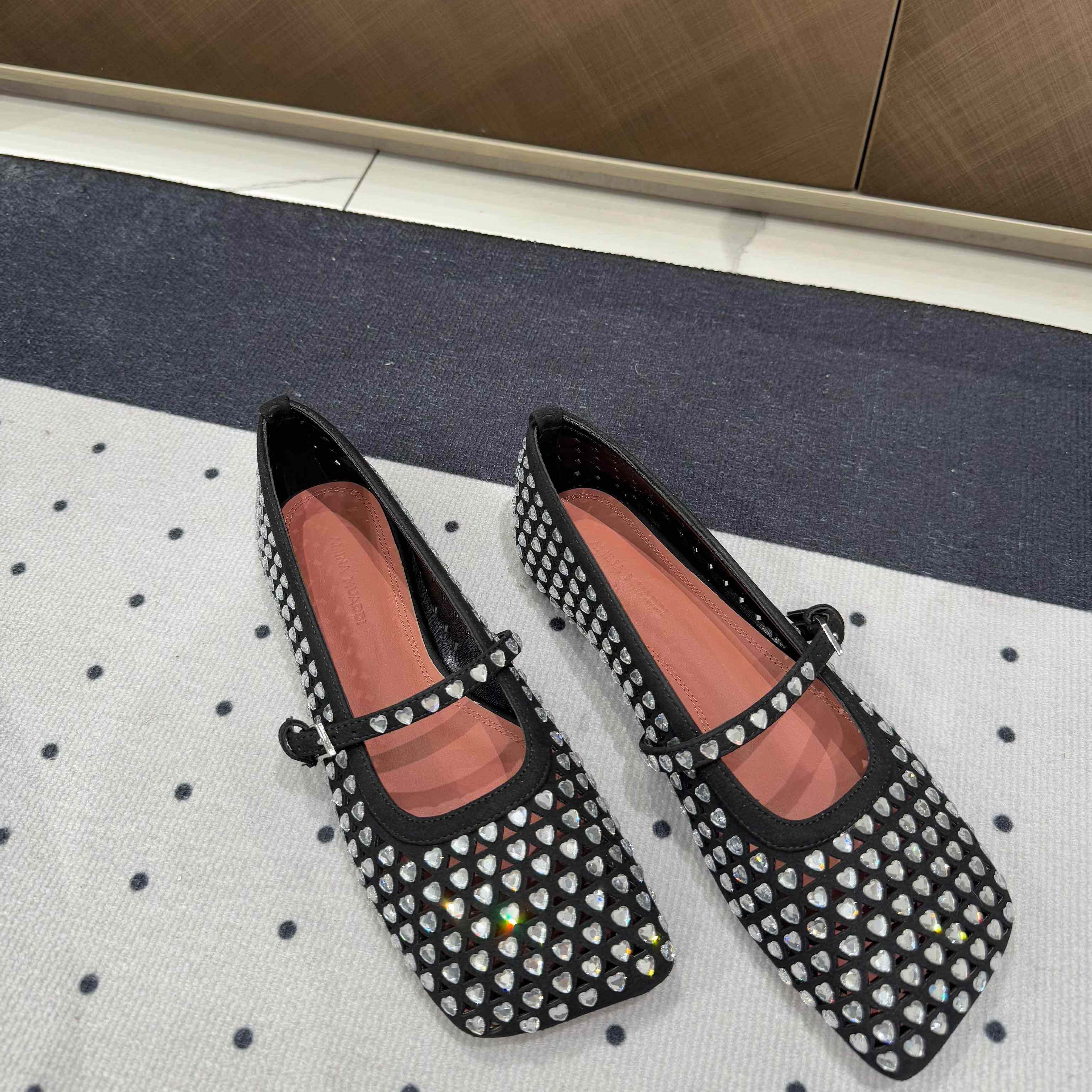 Amina Muaddi Ane Ballerina Shoes - DopestKickz